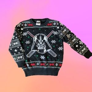 Star Wars Christmas sweater 5T Darth Vader